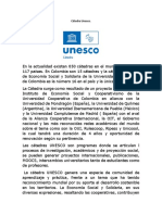 Cátedra Unesco - Documento