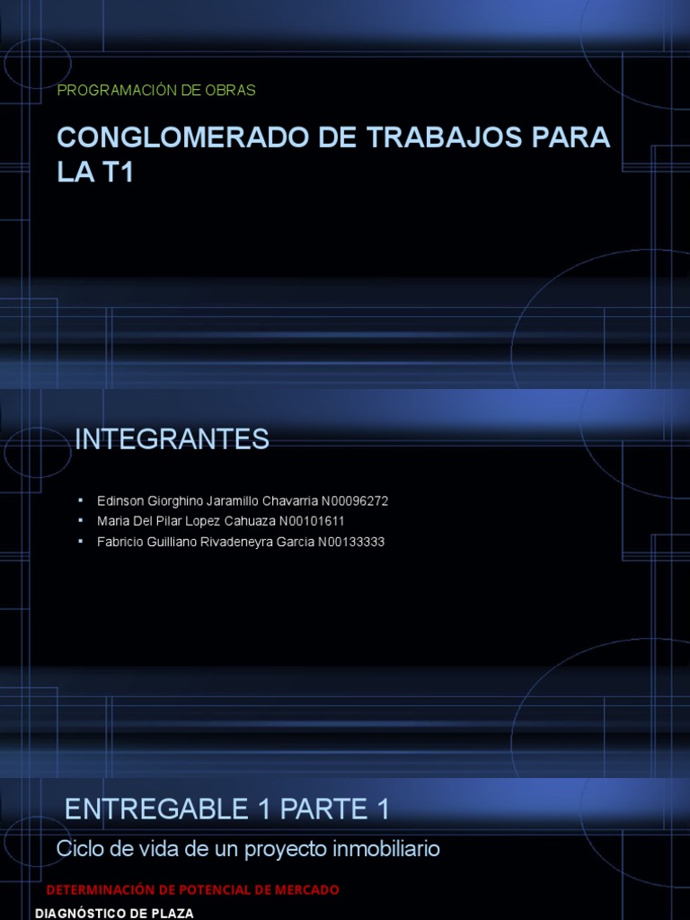 Formato para t1 Programación de Obraa | PDF | Mercado (economía ...
