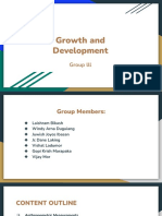 Anthropometry and Devt Milestones Group 3