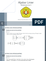Aljabar Linier Pertemuan 3