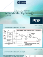 Lect 5 - Groundwater