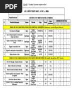 Taller #10 Listado de Documentos de Obra