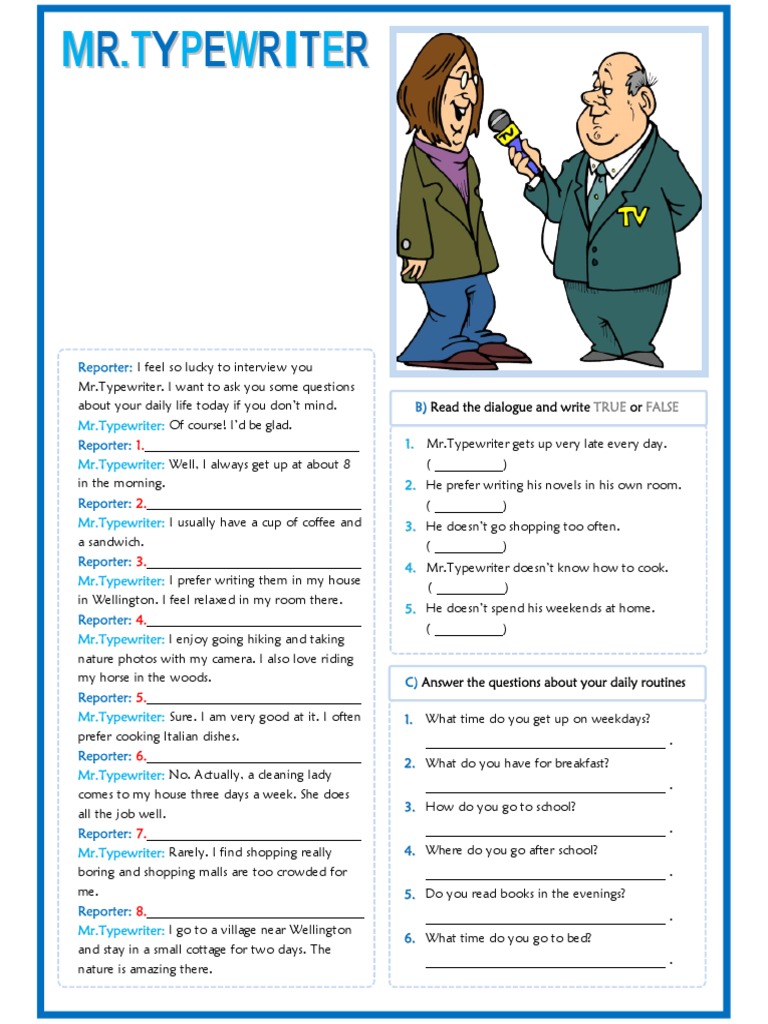 Simple Present 3 | PDF | Language Arts & Discipline | Self-Improvement