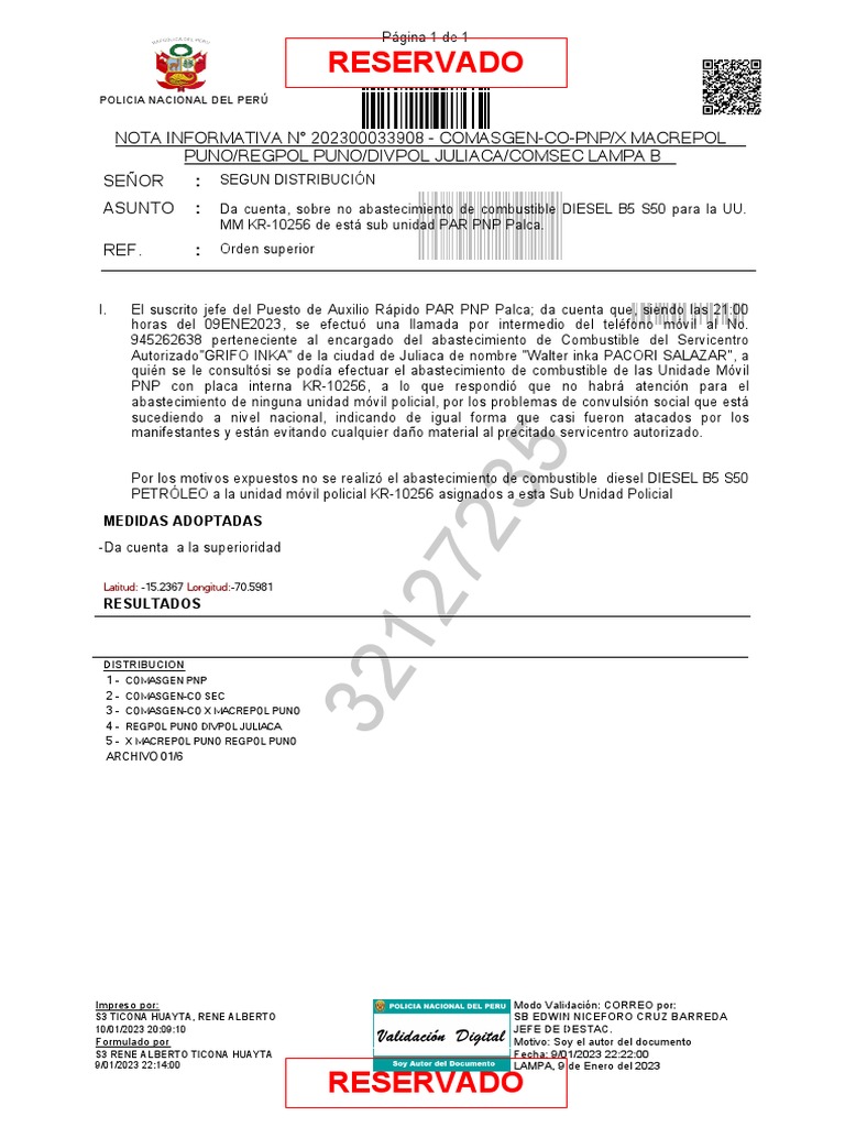 Nota Informativa #202300033908 - Comasgen-Co-Pnp - X Macrepol Puno ...
