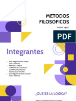 Analisis Logico - Metodos Filosoficos