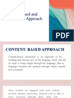 Content-Based and Task-Based Approach