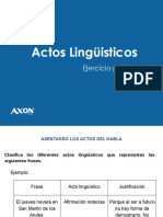 Actos Lingüísticos Ejercicios