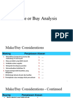PL Make or Buy Analysis