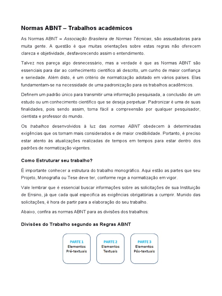 Formatação ABNT | PDF | Comunicação escrita