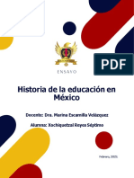 Ensayo Historia de La Educación en México