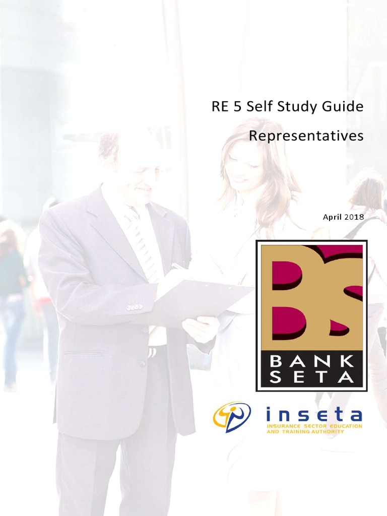 RE 5 Self-Study Guide for Representatives | PDF | Regulatory Compliance ...