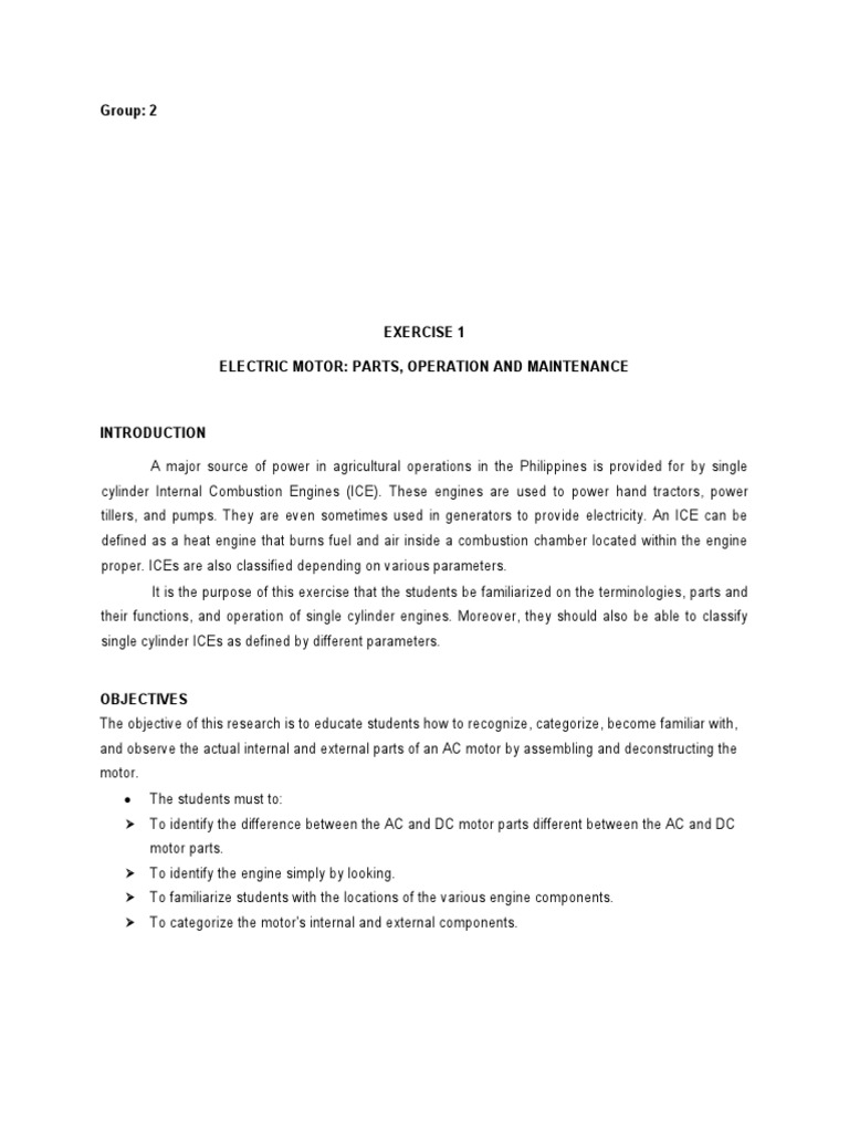 Abe 150 Lab Report Manual Ex 01 | Download Free PDF | Electric Motor ...