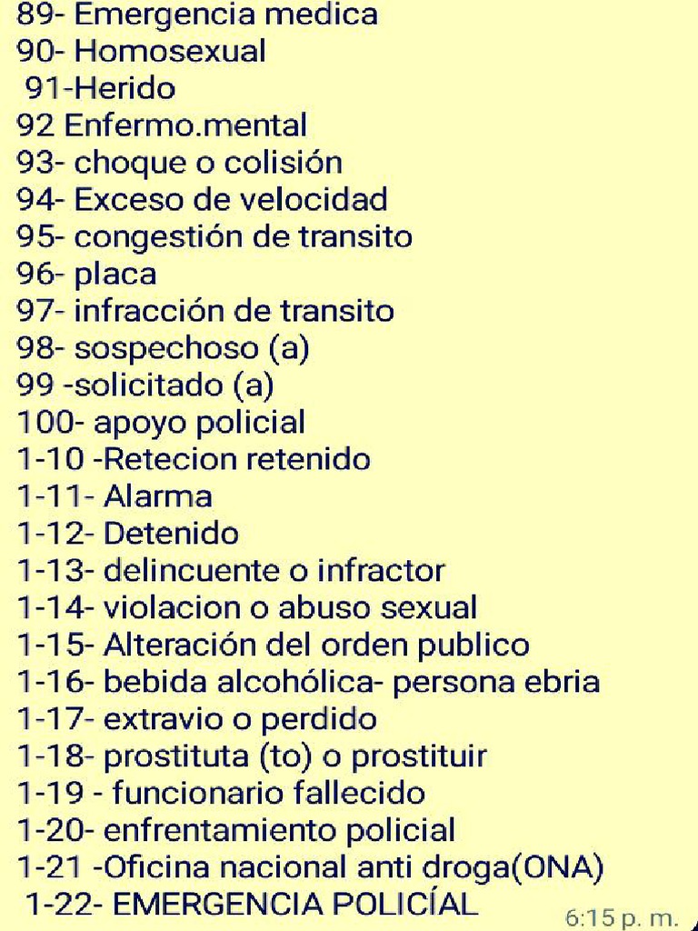 Claves Policiales 89 Al 1-22 | PDF