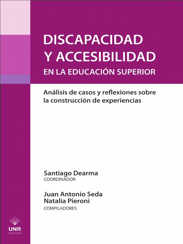 Discapacidad y Accesibilidad en La Educacion Superior | PDF | Maestros ...