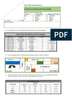 Realizar El Siguiente Cuadro en Word Insertar TABLA Utilizando Colores y