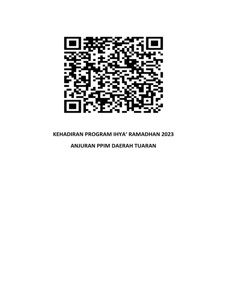Qr code program ihya ramadhan pdf