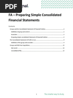 FA - Preparing Simple Consolidated Financial Statements