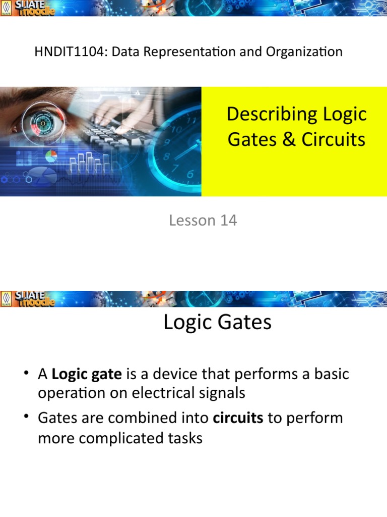 DROLesson 14 Describing Logic Gates and Circuits PDF Logic Gate