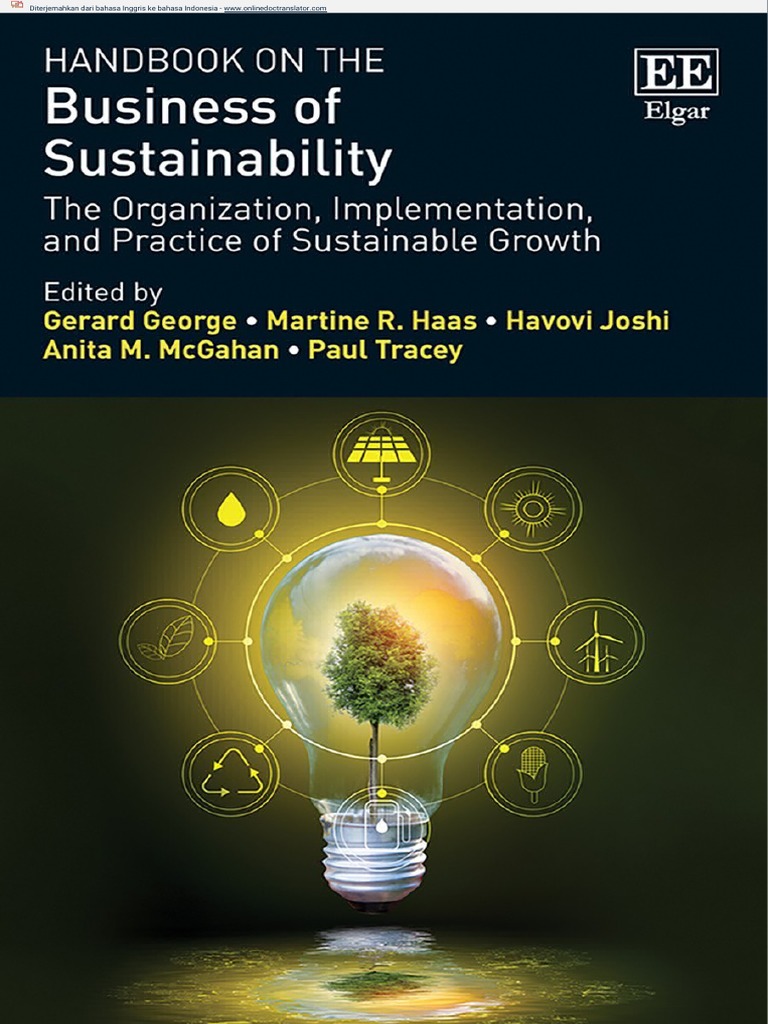 Business Of Sustainability 1st Handbook En Id Pdf