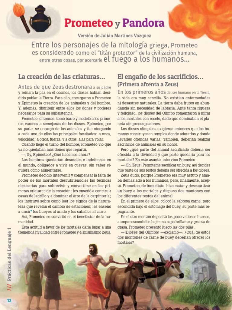 Prometeo y Pandora PDF Prometeo