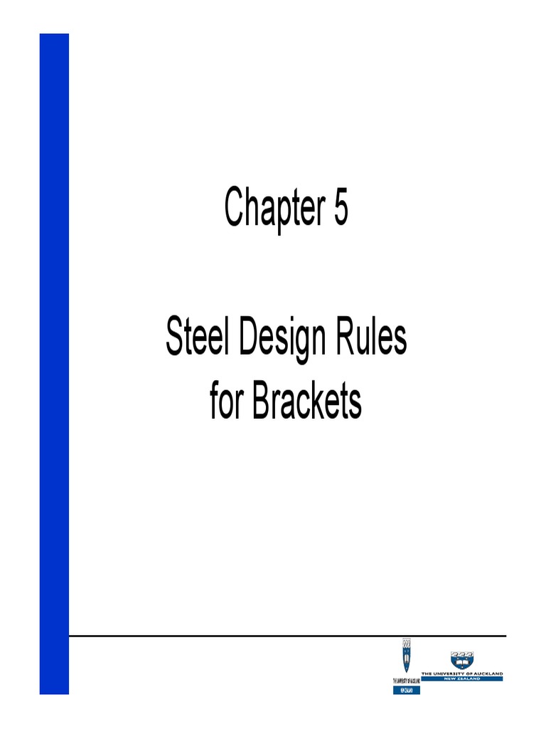 Steel Design Rules for Brackets | PDF | Screw | Bending
