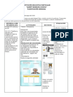 Planificación Semanal MAYO Ciencias Naturales