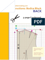 Instructions Bodice Back Condensed 5pgs