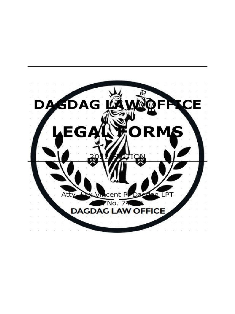 Dagdag law office legal forms 2022 edition pdf mortgage law