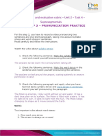 Workshop 3 - Pronunciation Practice