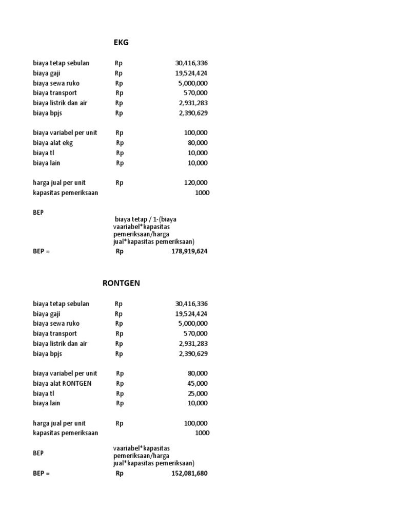 BEP EKG Dan RONTGEN | PDF