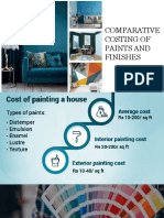 Comparitive Price of Paint