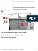 Cara Setting Code Program PABX Panasonic TES824 - Java Inti Sarana - Teknisi Telepon PABX Panasonic