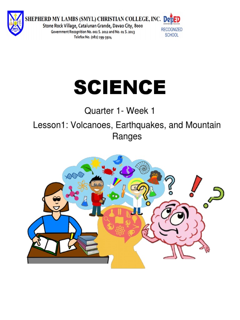 Science 10 Week 1 Quarter 1 | PDF | Plate Tectonics | Volcano