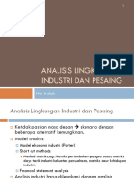 3. Analisis lingkungan industri dan pesaing