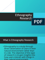 Ethnography Research