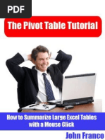 The Pivot Table Tutorial