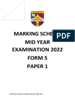 Marking Scheme Paper 1