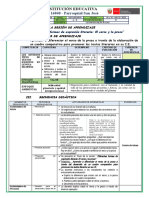 Sesión de Aprendizaje N°2-Exp - Ap - N°02 - Verso y Prosa