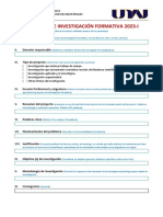 Esquema de Proyecto de Investigación Formativa 2023-I - Fipi