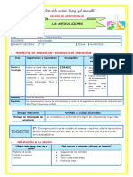 2º E3 s3 Sesion d3 CT Las Articulaciones