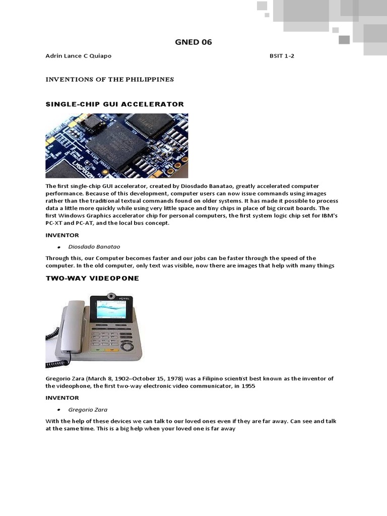 Gned 06 Download Free PDF Invention Integrated Circuit