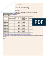 Term End Results - June 2022