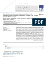 The Effects of Chronic Obstructive Pulmonary Disease Self - Management Interventions On Improvement of Quality of Life in COPD Patients