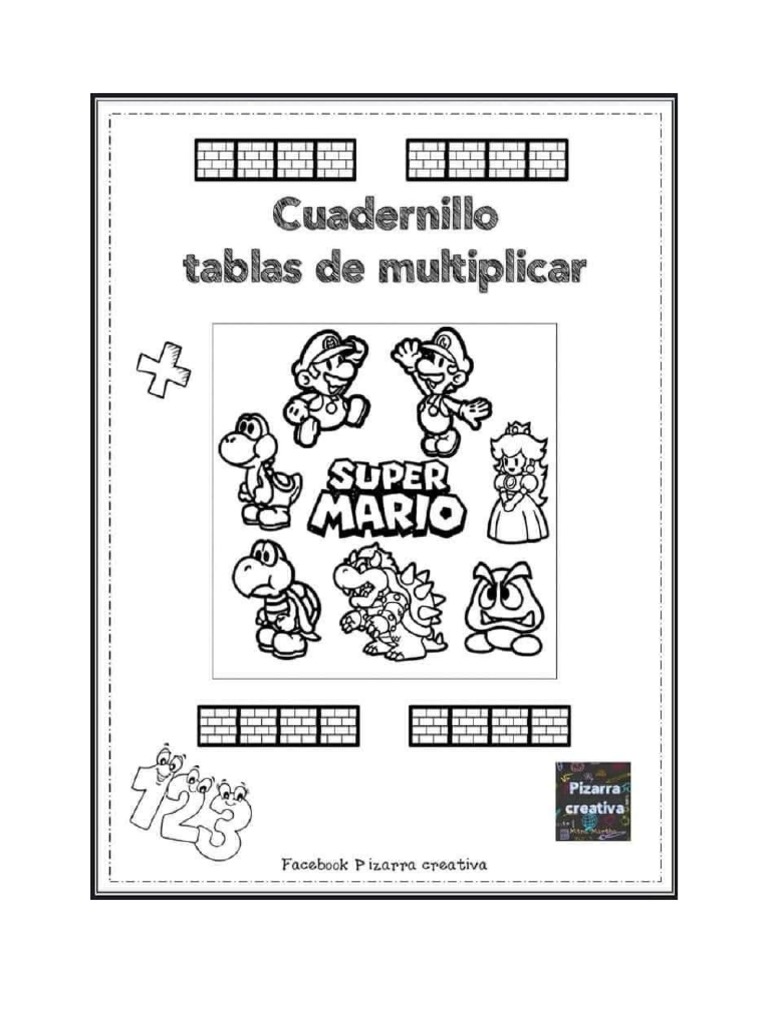 Tablas de Multiplicar Mario | PDF