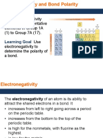 The Electronegativity Values of Representative Elements in Group 1A (1) To Group 7A (17) - Use Electronegativity To Determine The Polarity of A Bond