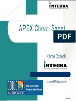 Oracle Application Express Cheat Sheet