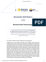 Newsletter SIAP Reform Edisi April 2023 Bersama Raih Kemenangan