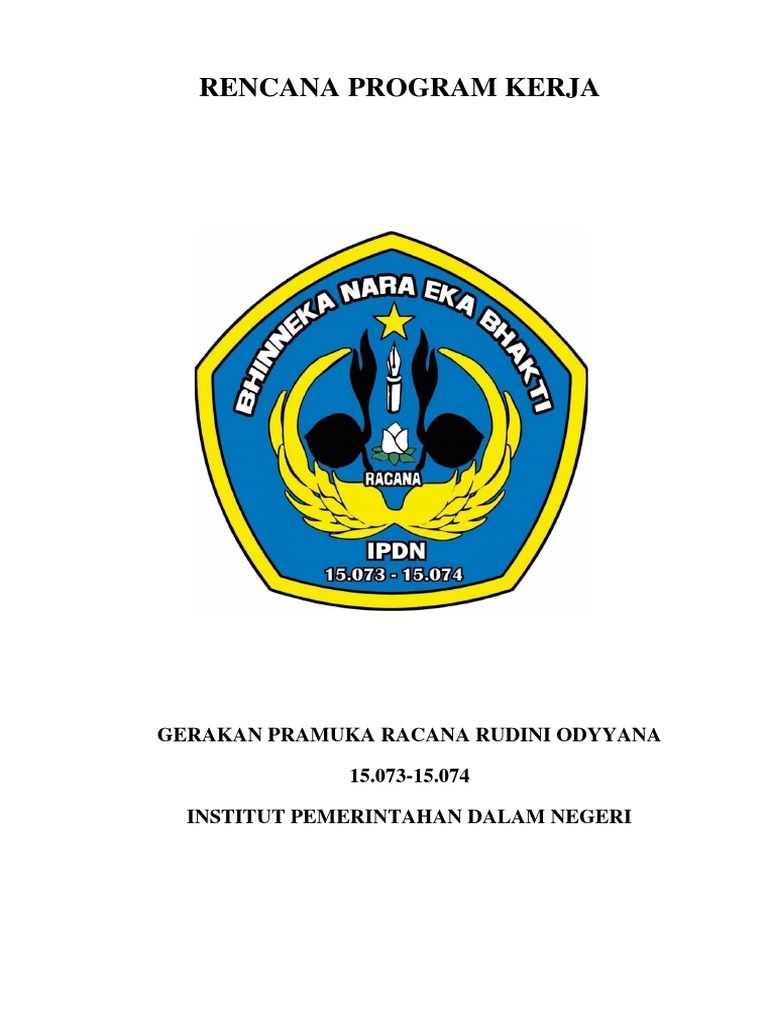 Rencana Kerja Pramuka Racana 15.074 | PDF | Karier & Perkembangan