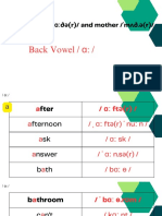 Unit 4 Father and Mother Back Vowel Ɑ