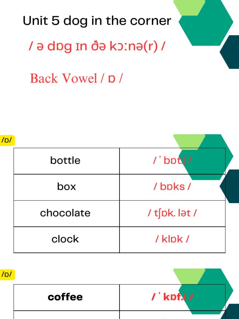 Understanding the /ɒ/ Vowel Sound | PDF | Language Arts & Discipline